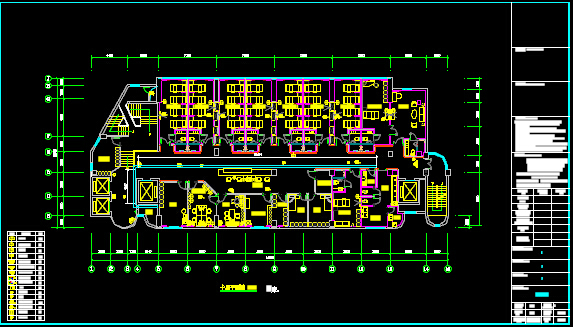 某大型高层医院CAD完整系统平面图