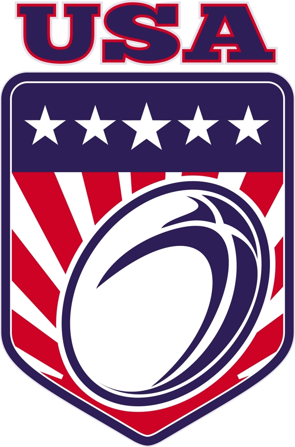 美国橄榄球明星条纹盾