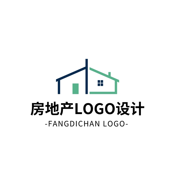 简约大气创意房地产logo标志设计