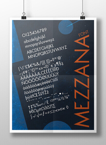 Mezzanafont字体