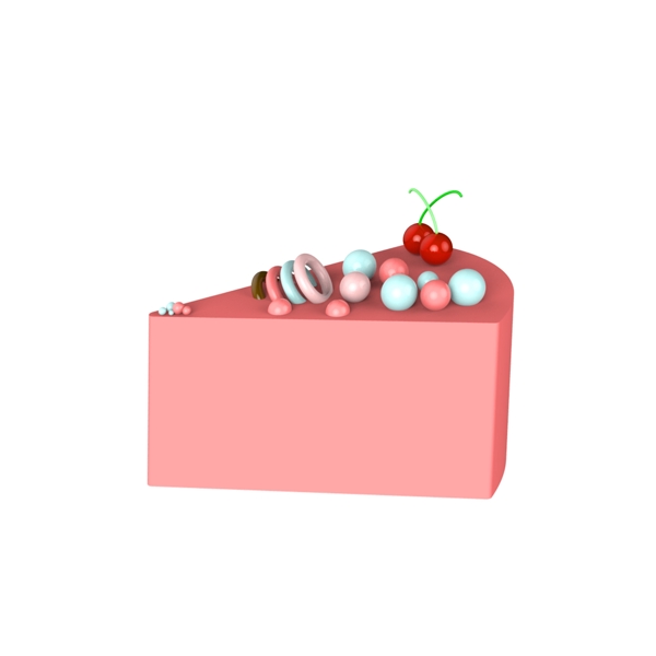 草莓味糖果小蛋糕