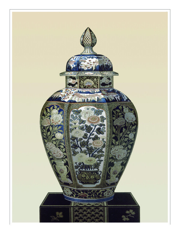 装饰画花瓶中国风孔雀图