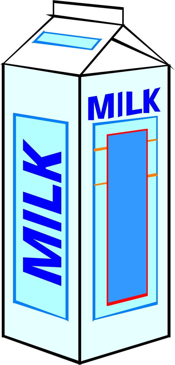 牛奶矢量图片