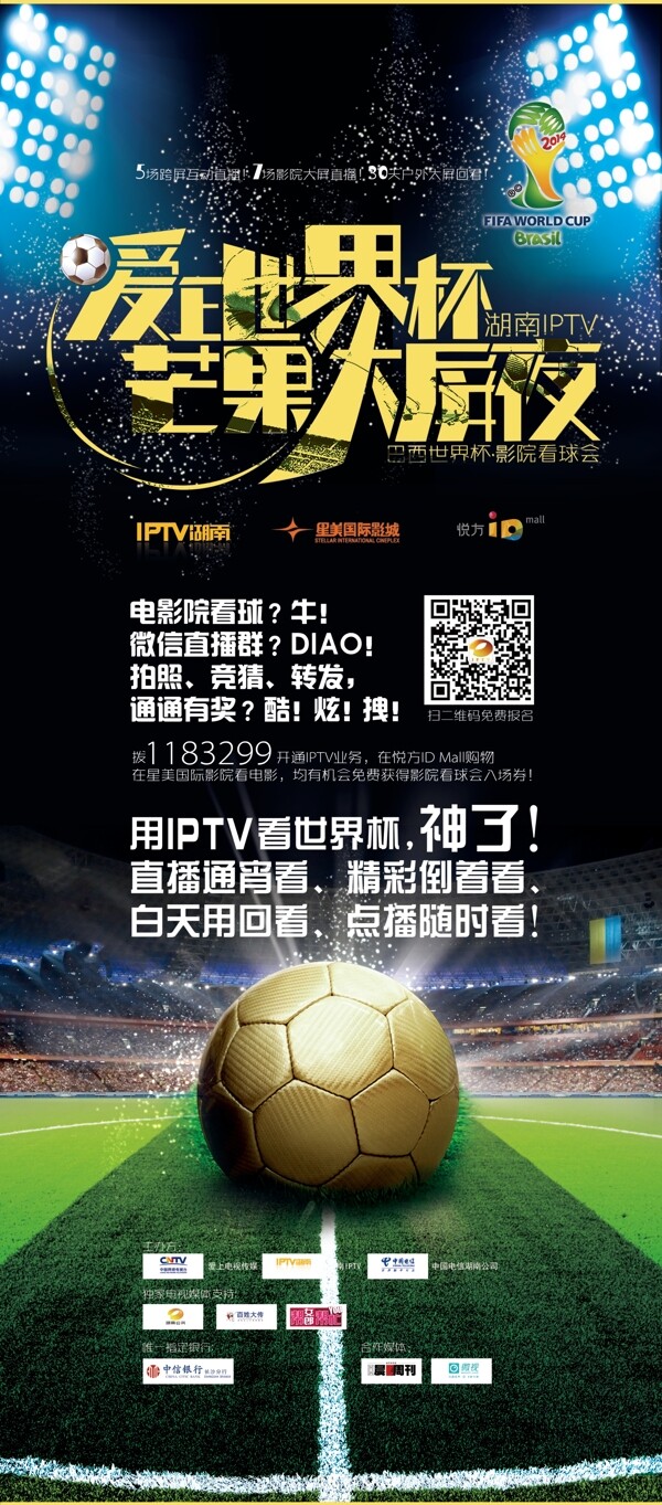 湖南IPTV世界杯海报图片