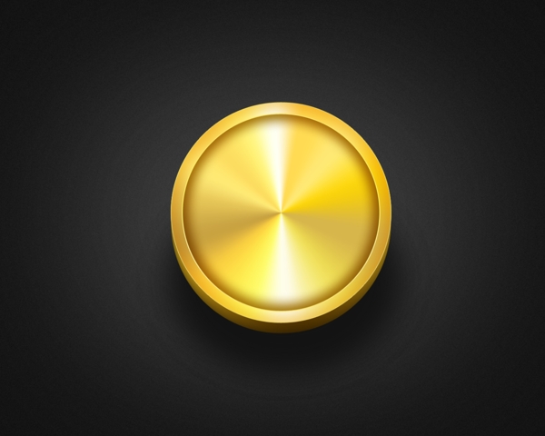 金色按钮圆形按钮