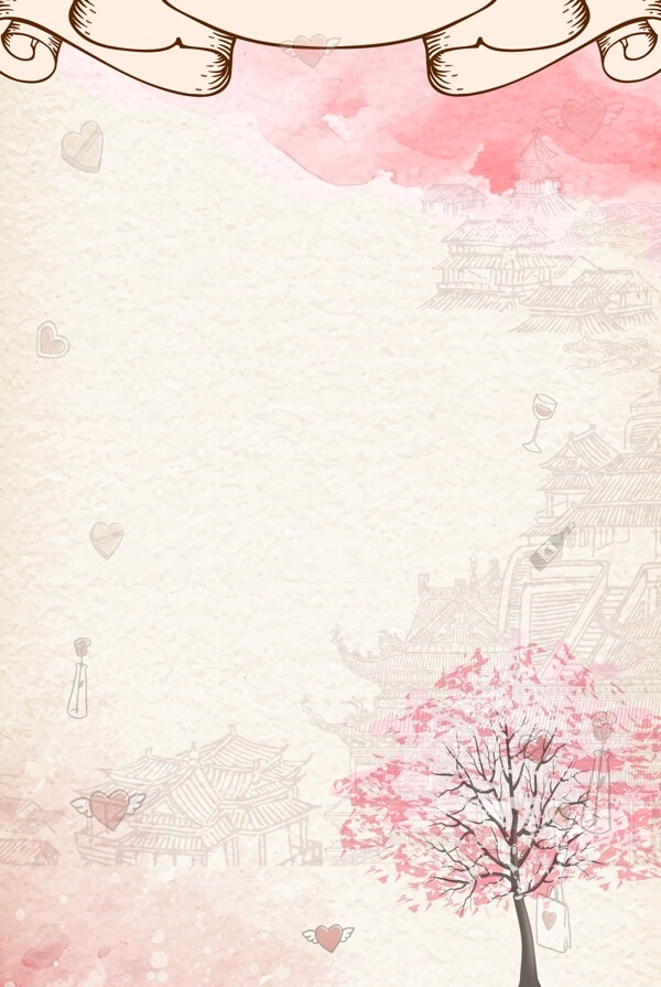 日式樱花背景