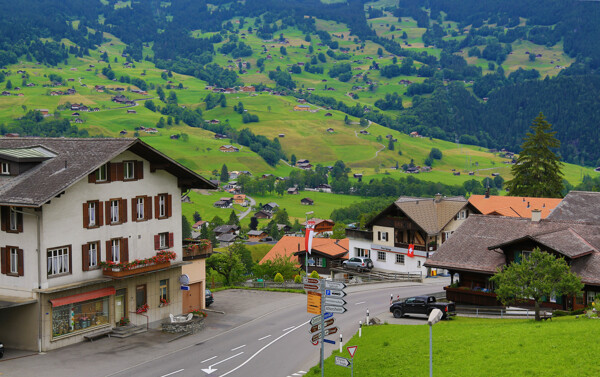 瑞士民居风景