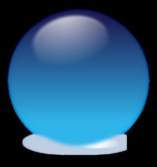 蓝色的水晶球
