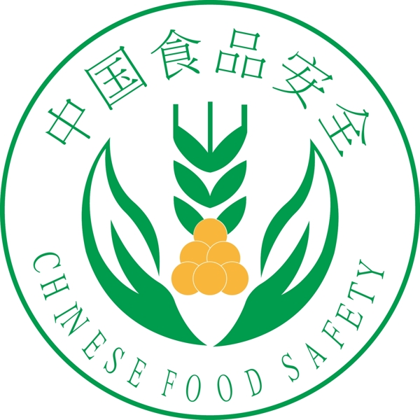 中国食品安全矢量图标图片