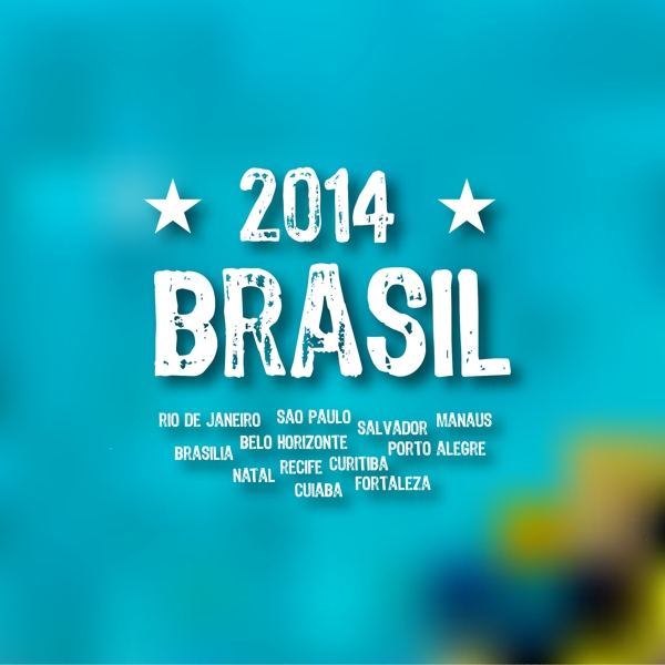 巴西世界杯梦幻模糊背景