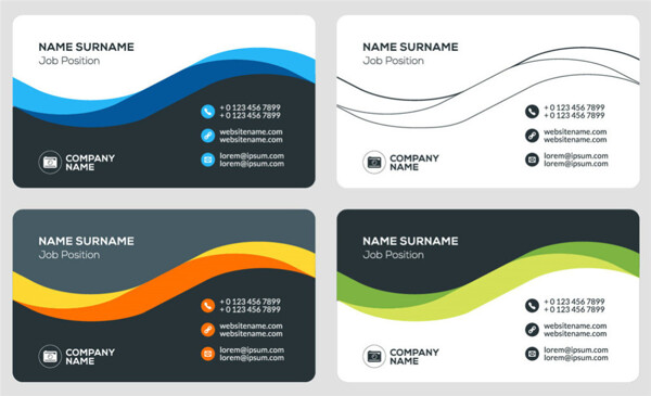 创意商务名片设计矢量图片