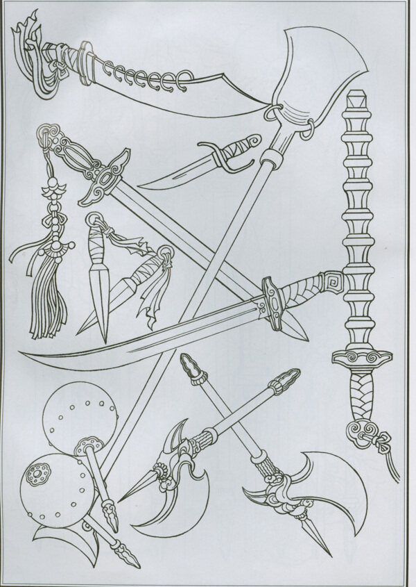 古代人物线描图片