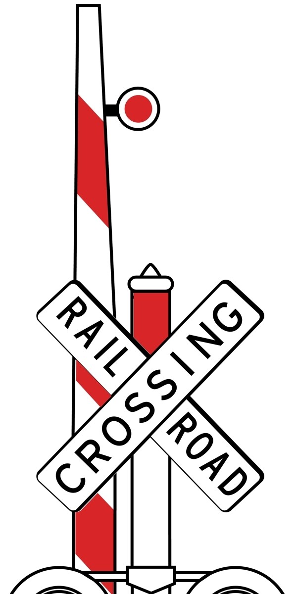 外国交通图标铁路信号图标