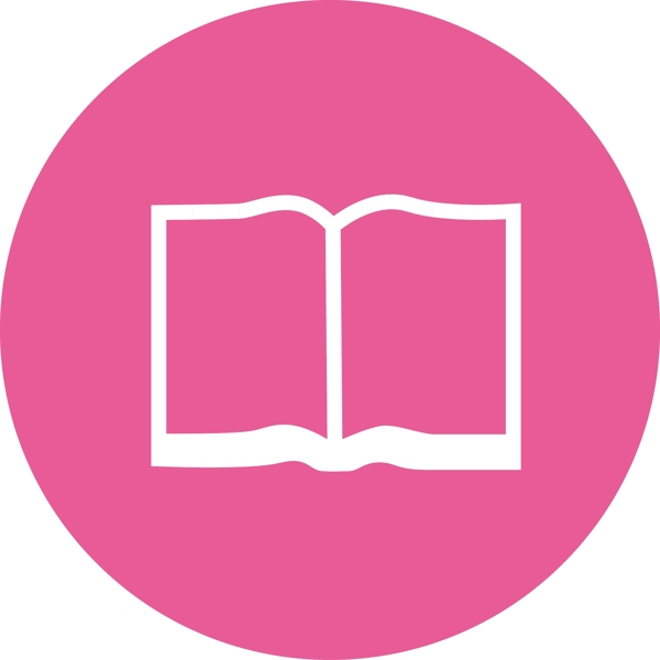 粉色背景书本图标