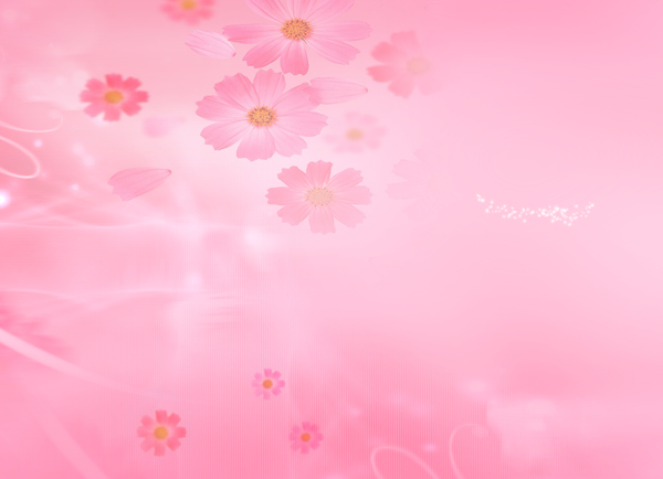 粉色花梦幻背景图片