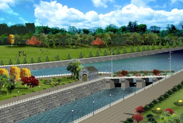 河坝景观环境设计图片