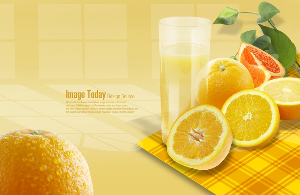 清新柠檬图片PSD分层素材