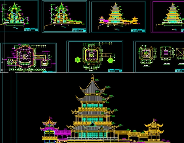 回雁阁建筑图纸