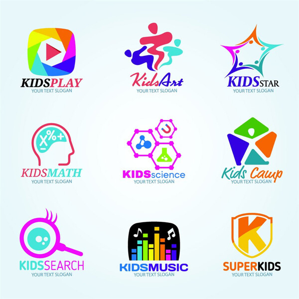 儿童教育logo设计图片