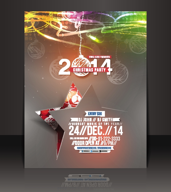 2014新年海报设计矢量素材1