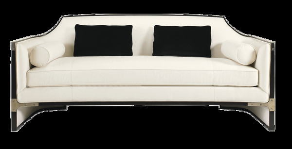 白色欧式沙发png元素