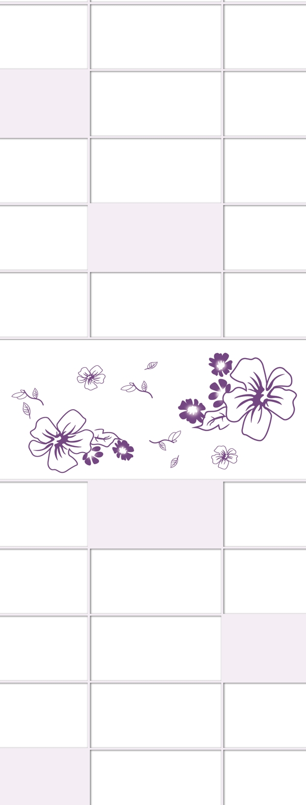 淡紫花朵