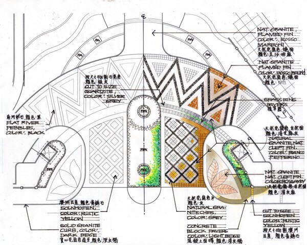 北京旭东文本方案建筑素材手绘图片素材