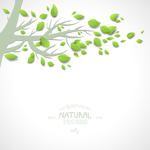 生态自然风格树矢量素材04
