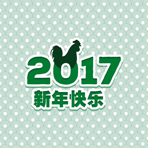 中国新年的绿色背景