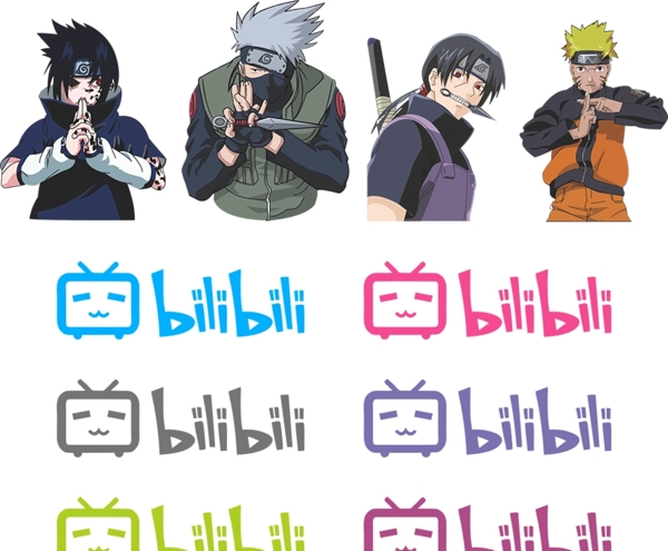 Naruto Characters Sticker Pack