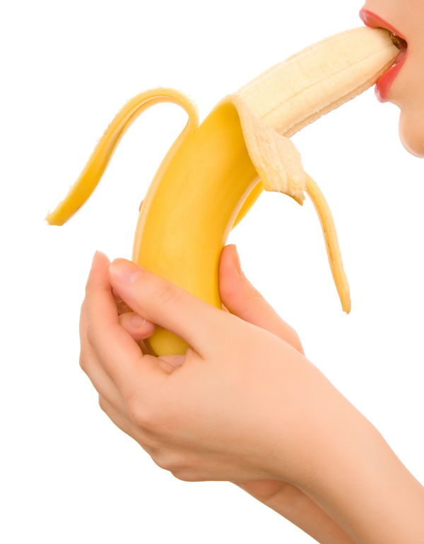 吃香蕉的美女图片