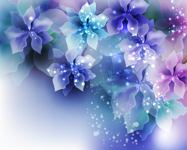紫色花卉背景