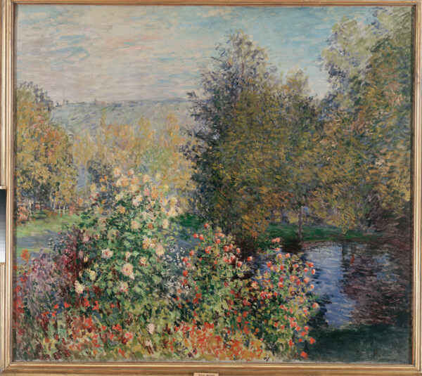 TheCorneroftheGardenatMontgeron1876法国画家克劳德.莫奈oscarclaudeMonet风景油画装饰画