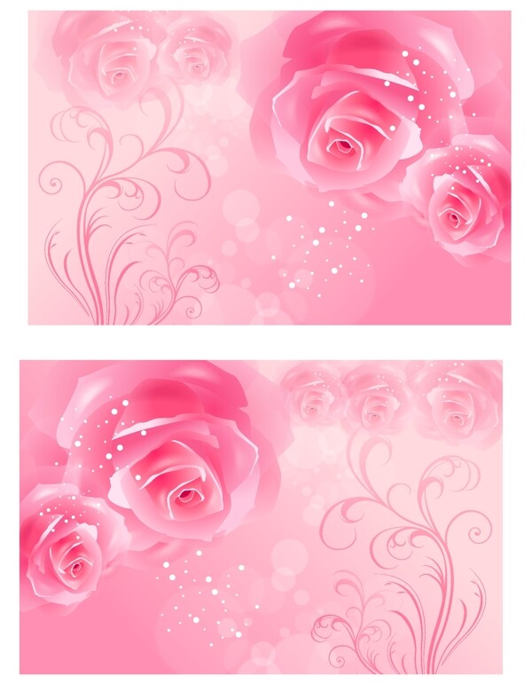 玫瑰壁画图片