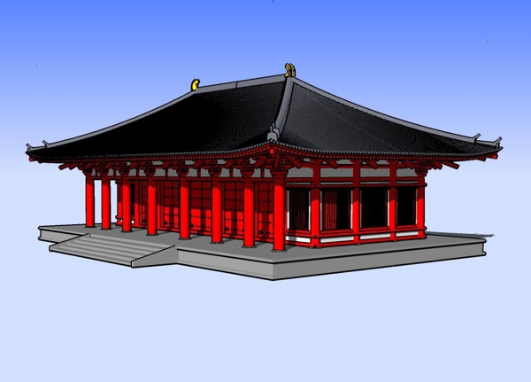 唐招提寺3D模型