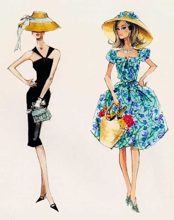 2款时尚夏季连衣裙设计图