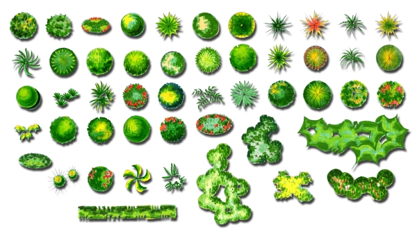 植物图例PS素材图片