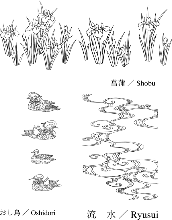 菖蒲流水鸟图片