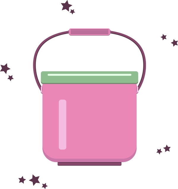 生活用品粉色水桶可商用