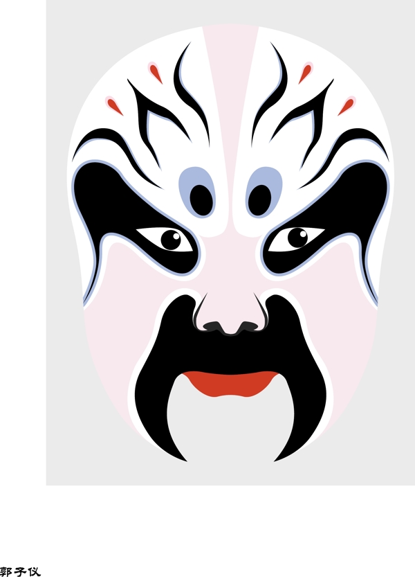 中国风传统京剧脸谱