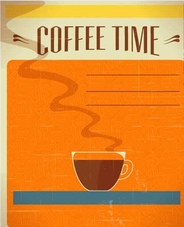 一杯热咖啡苦咖啡海报背景素材