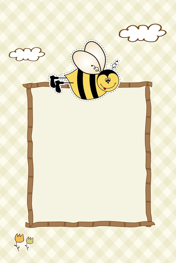 手绘卡通蜜蜂