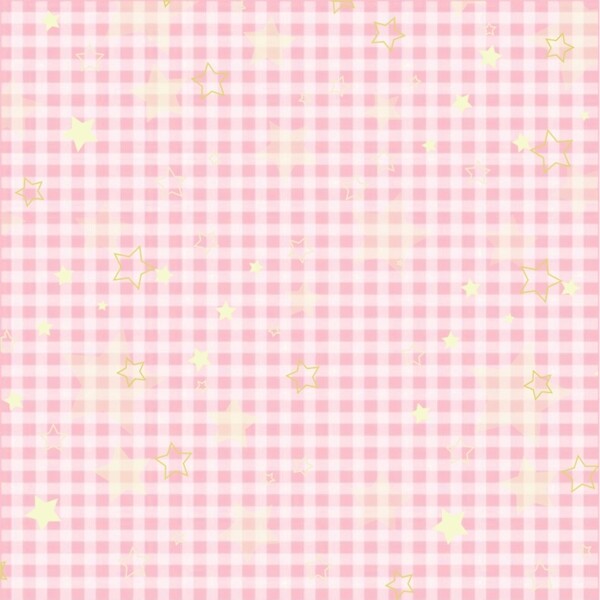 粉红格子星星底纹包装纸背景