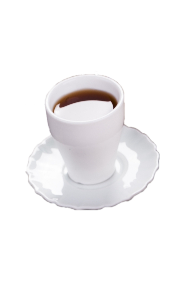 白色的咖啡杯装满一杯咖啡png素材