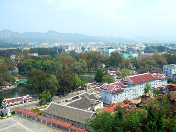 朝鲜城市风光