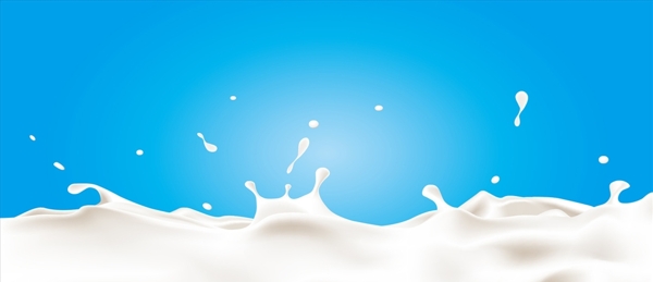 牛奶背景Banner设计
