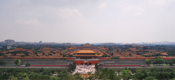 北京紫禁城俯瞰图片