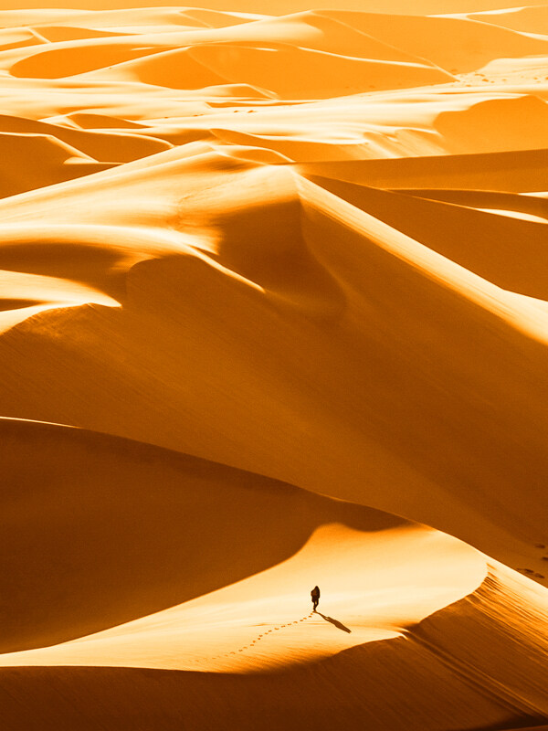 沙漠金色沙漠沙漠风景