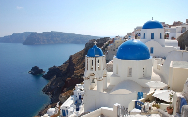 希腊爱琴海高清风景画