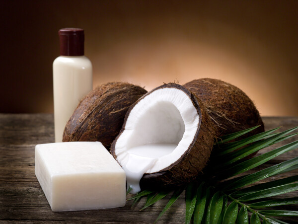 椰子与肥皂图片